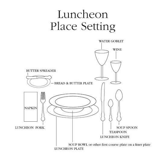 lunch table setting